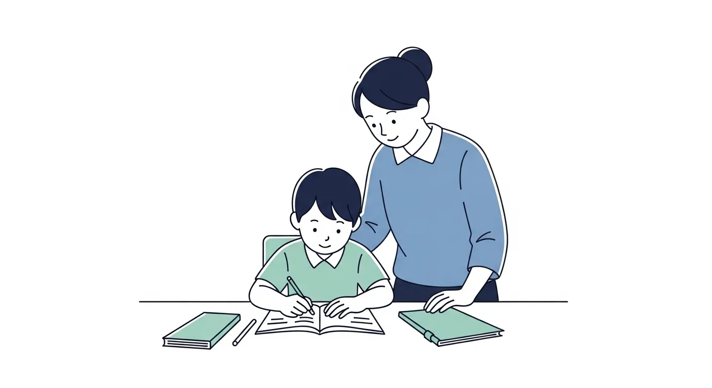 Illustration zur fachlichen Unterst&uuml;tzung von Kindern